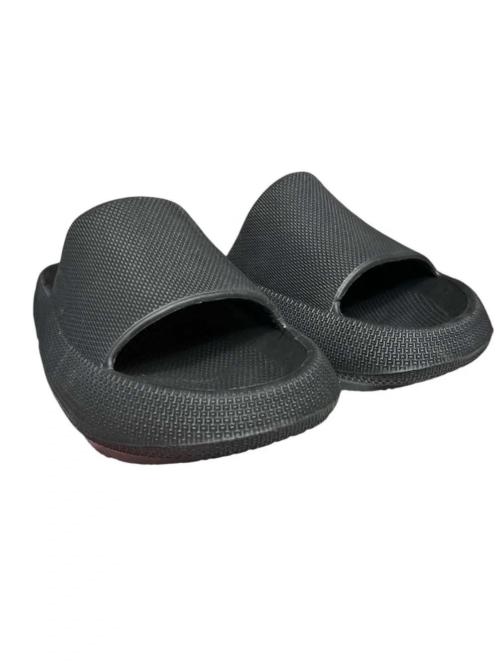🌻NEW Madden Mjett Slide Sandals Black Textured Cushioned Comfort Slides Men's 9